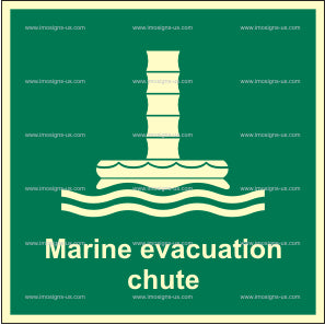 2.093t Marine evacuation chute with text