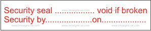 Security Seal Sign (12.032)