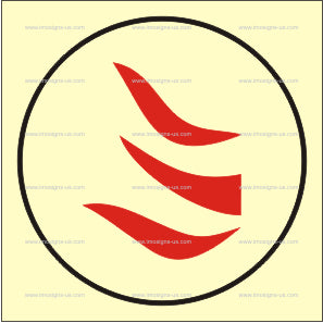 Space Monitored By Flame Detectors Symbol (3.091)