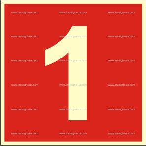 Number 1 Sign (3.087.1)