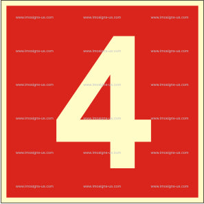 Number 4 Sign (3.087.4)