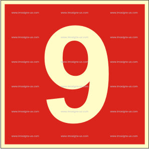 Number 9 Sign (3.086.9)